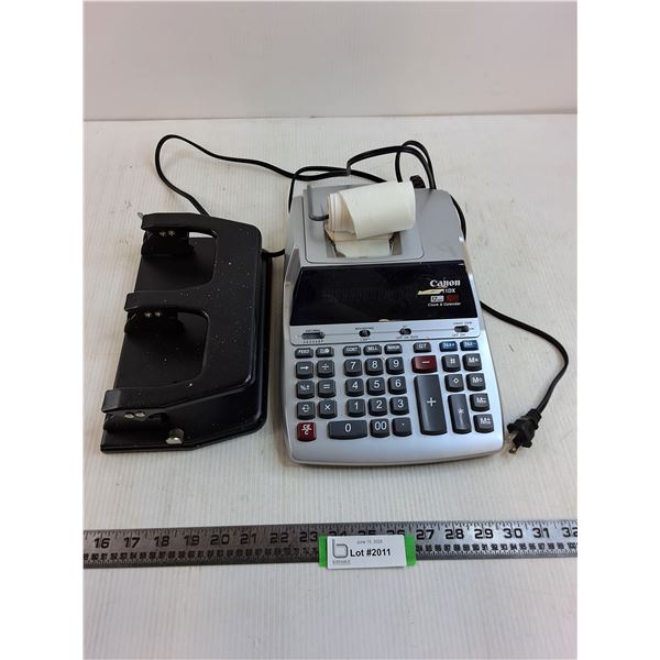 Canon MP11DX Printable Office Calculator - Tested, 3-Hole Punch