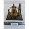 Image 1 : Table Decor Brass Bell - 7" x 7" x 5"