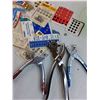 Image 4 : Leather/Fabric Crafter's Pliers & Supplies, Vases, Decor, Misc.