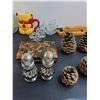 Image 3 : Assorted Vintage Items (Jewelry Box, Door Knocker, Candle Holders)