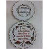 Image 2 : Vintage Dishes (Romanian Porcelain, Nitto China, Sentiment Plates), Wall Art