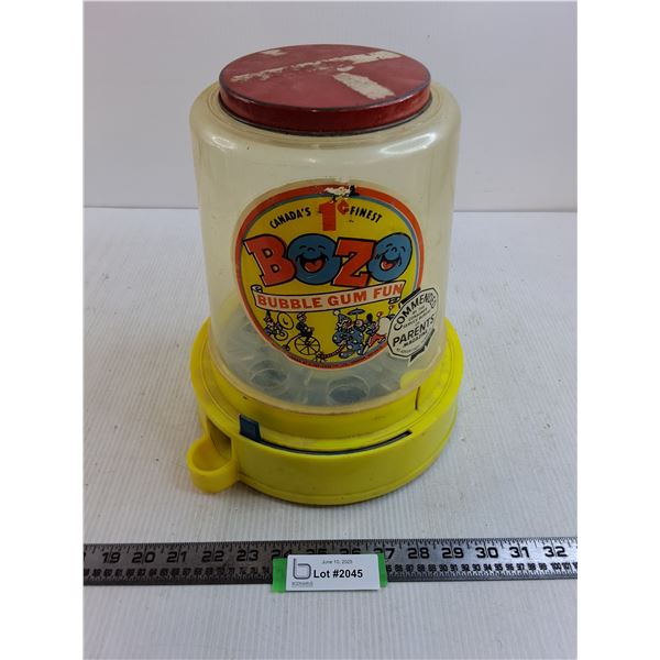Vintage Bozo Gumball Dispenser