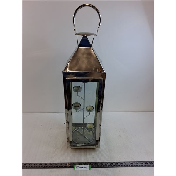 4-Candle Lantern 24" x 7" x 7" - Pick Up Only