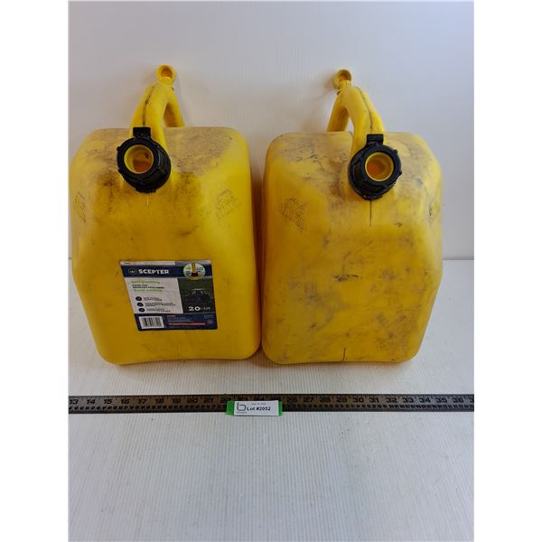 (2) 20L Diesel Jerry Cans