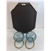 Image 2 : Photo Frame 18.5" x 14" - Unused, Pair of Hanging Glass Pots - PICK UP