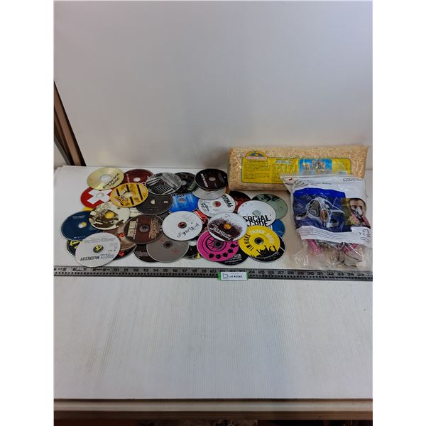 (47) CD's - Mostly Country - No Cases, Sun Seed Pet Bedding - Sealed, 3M Medium Size Respirator