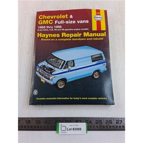 Haynes Chev/GMC Vans Repair Manual 1968-96