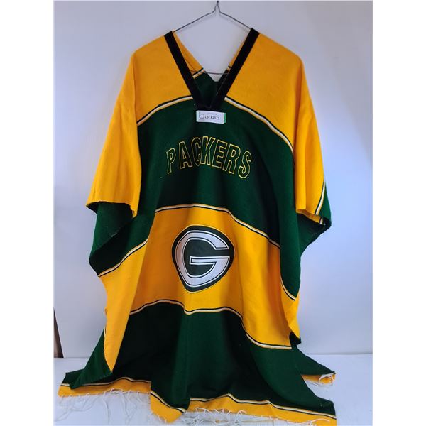 * Green Bay Packers Poncho - No Size Listed