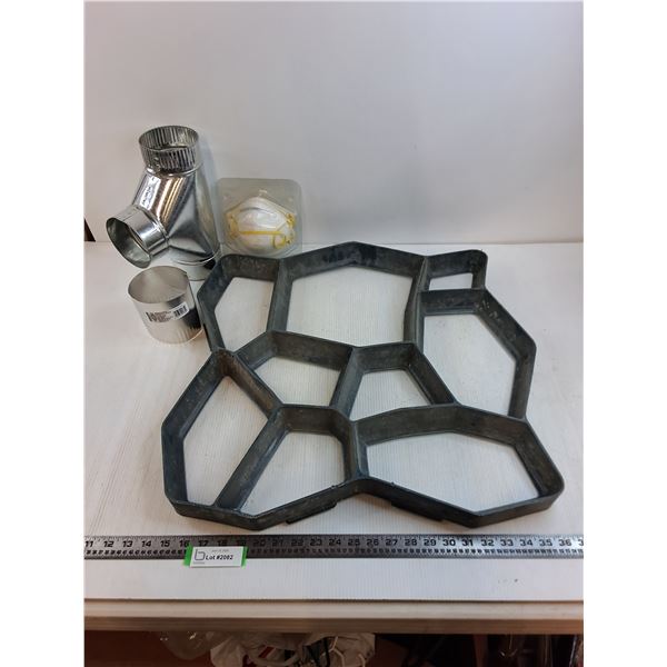 Concrete Form - 23" x 23", Ducting, Respirator Masks - Expired 2013