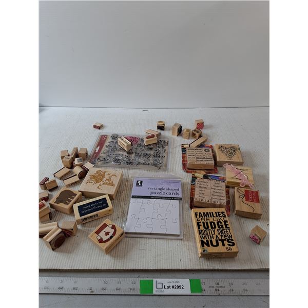 Rectangle Puzzle Cards, and Stamps