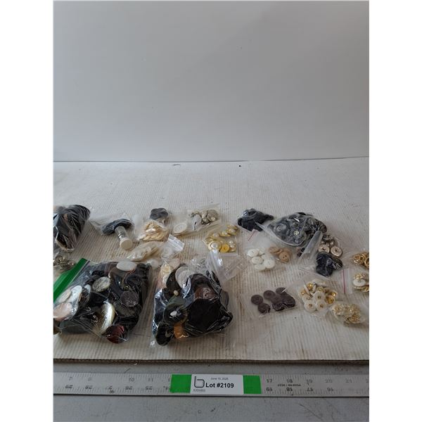 Large Lot Of Buttons