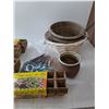 Image 2 : Planting Lot Jiffy Strips, Seeds, Pots