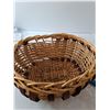 Image 3 : Wood Weave Basket Glass Pots  and Misc