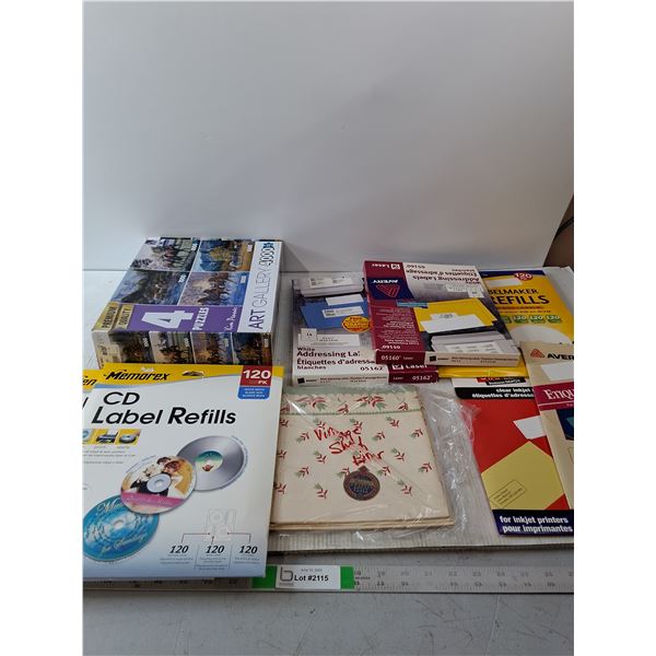 White Address Labels CD Label Refills Art Gallery 4000 Piece Puzzle