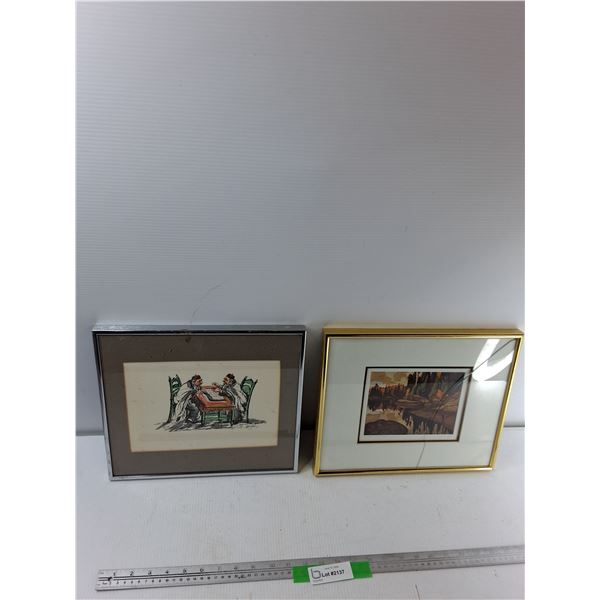 (2) Framed Pictures, Algoma Reflections Lawren Harris 13'' x 11'', Mogal 13'' x 11''