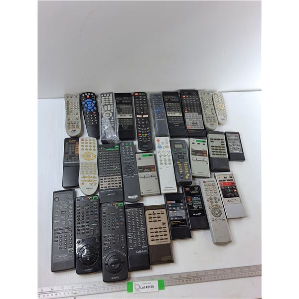 Lot Of Assorted TV Remotes - As Is