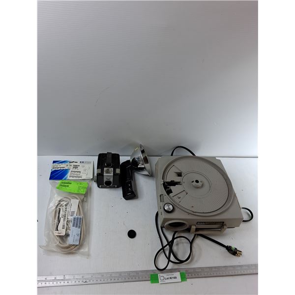 Kodak Carousel Projector, Camera, Camera Attachment, Cable