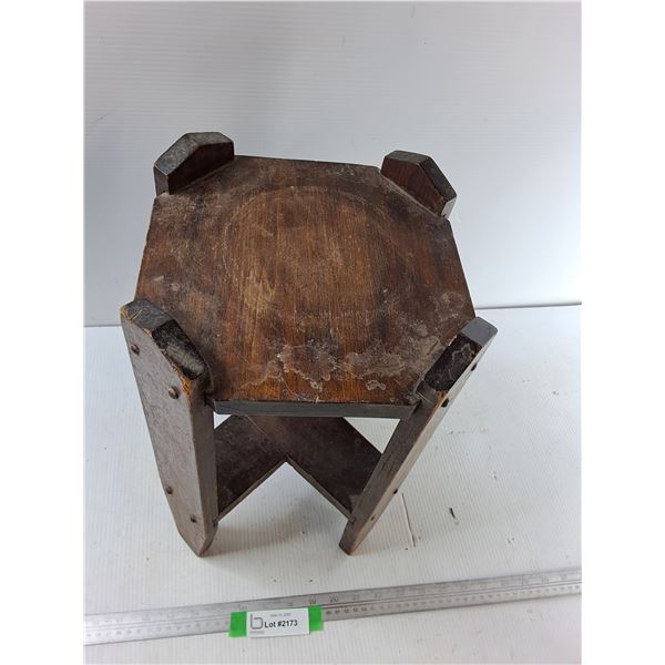 Wood Plant Stand - 9.5'' x 9.5'' x 16''