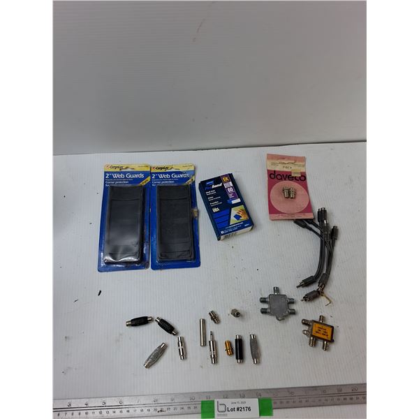 (2) 2'' Web Guards, Small Area Sander, Electronic Items, Misc