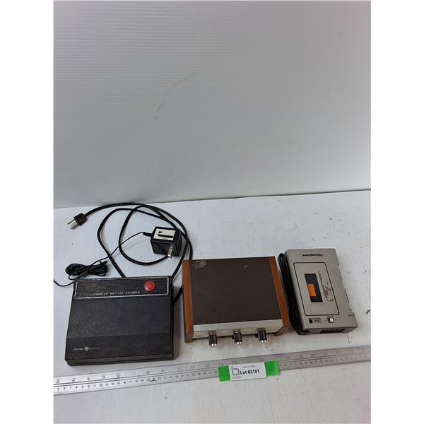 Nickel Cadmium Battery Charger, Realistic 4 Channel Synthesizer, DictaPhone - As Is