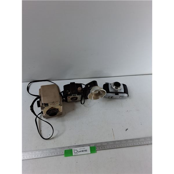 (3) Vintage Cameras - As Is