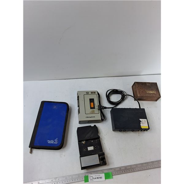 Healthy Perspectives Booklet, Dictaphone,Cassette Eight Adapter, Video Source Selector, Sonus Cartri