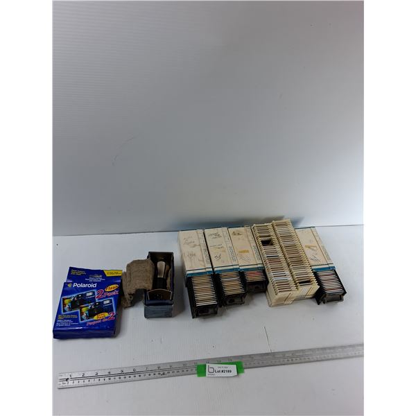 Polaroid One Time Use Camera, Vacuum Tube, (6) Slide Trays