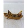 Image 2 : Eagle in Canoe sculpture