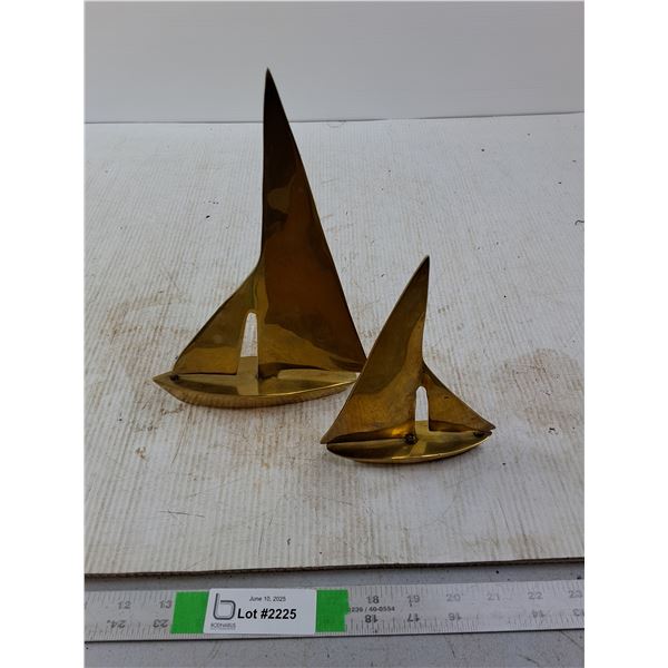 Brass Sailboats