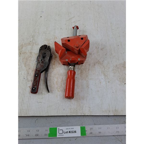 Vice grip, and 90 Degree Clamp