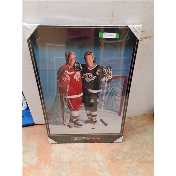 Mr. Hockey And The Great One 36" X 24"  -  Pick Up