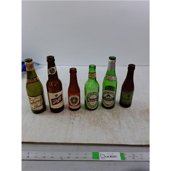 (6) Beer Bottles