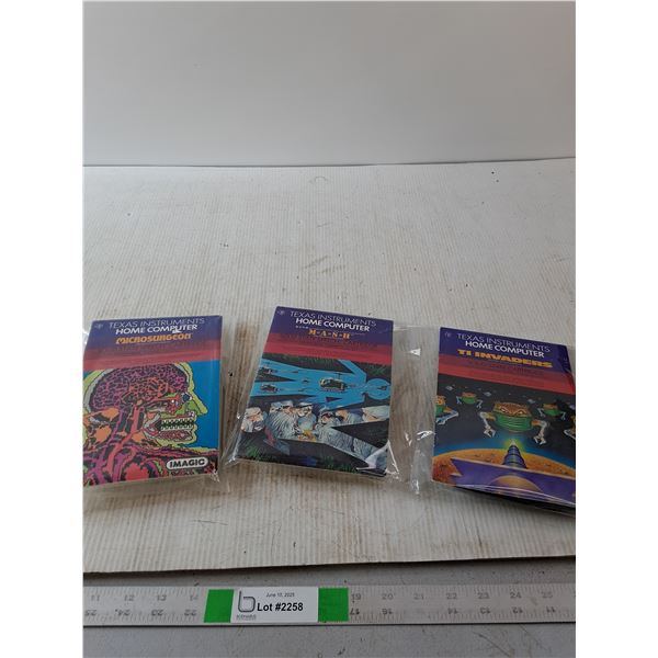 Texas Instruments Solid State Speech Cartridge Micro Surgeon, MASH, TI Invaders