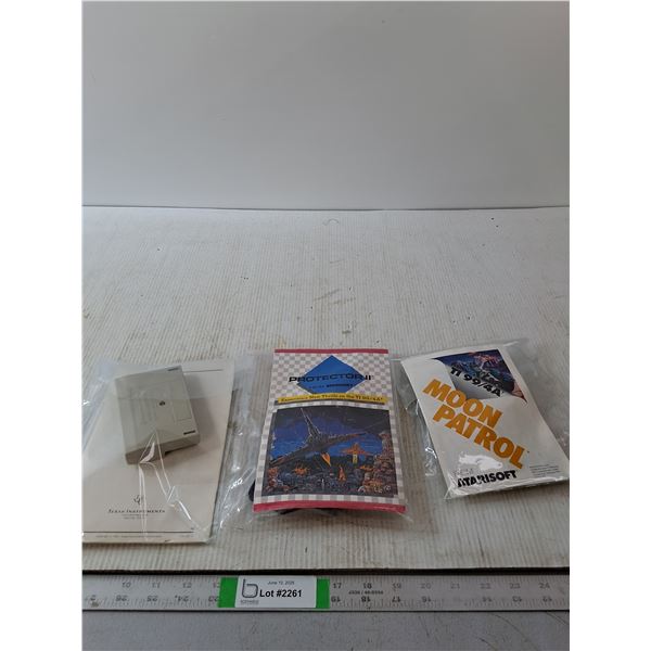 Texas Instruments Solid State Cartridges Moon  Patrol, Protector 2