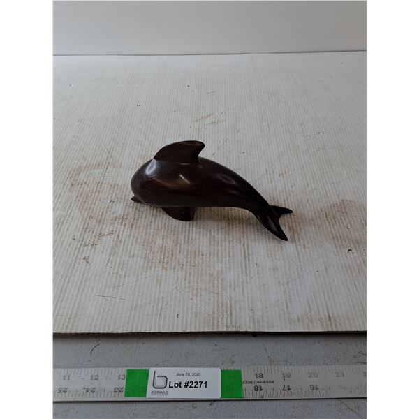 Wooden Dolphin Carving
