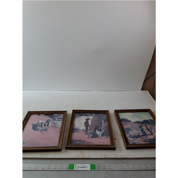 (3) Jim Daly Pictures 11" x 9"