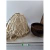 Image 1 : Macramé Lamp Shade With Pot  -  PICK UP