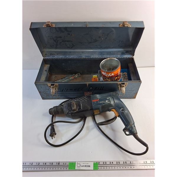 Bosch Drill, Drill Bits, Bolts and Beach Tool Box