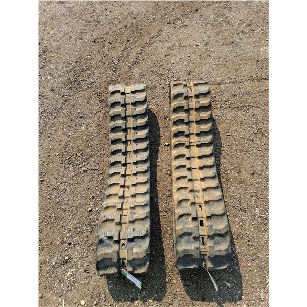 ** (2) Small Equipment Rubber Tracks- Cannot Ship