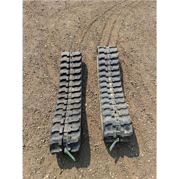 ** (2) Small Equipment Rubber Tracks- Cannot Ship