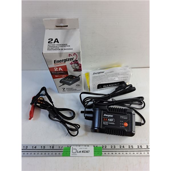 Energizer 2.0 AMP Battery Charger/Trickle - As Is