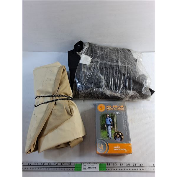 Beige Cover, BBQ Cover and Insect Proof Pants and Jacket-size L/XL