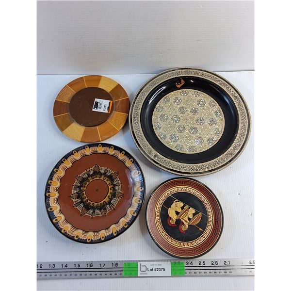 Decorative Plates and Hot Dish Stand