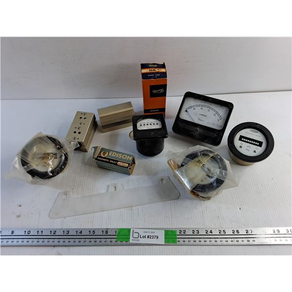 Various Meters, Radio Tubes and Misc