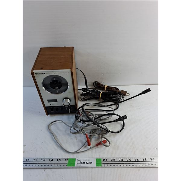 Sony Stereo Tuner and Various Cables - As Is