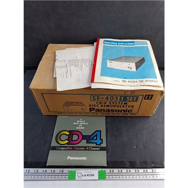 Panasonic CD4 System Disc Modulator - As Is