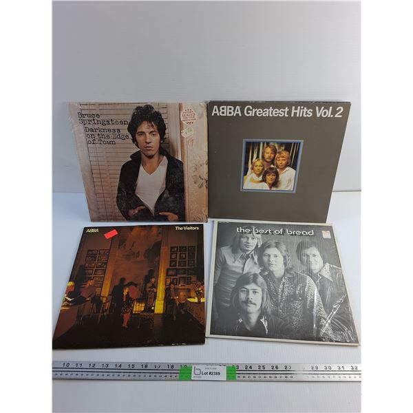 Various Vinyl Records - ABBA, The Best of Bread and Bruce Springsteen