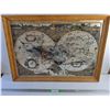 Image 1 : Framed Geographical Art 35 x 25"