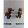 Image 1 : (2) Wooden Duck Decorations