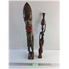 Image 1 : Carved Wood Decorations 25" Tall